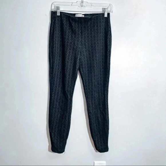 Nanette Lepore black textured printed skinny pants Small - Picture 1 of 6